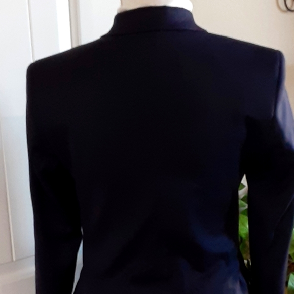 DEVON-AIRE FINE RIDING ATTIRE Nvy Wool Blend Riding Jacket Size 08R - Picture 3 of 14